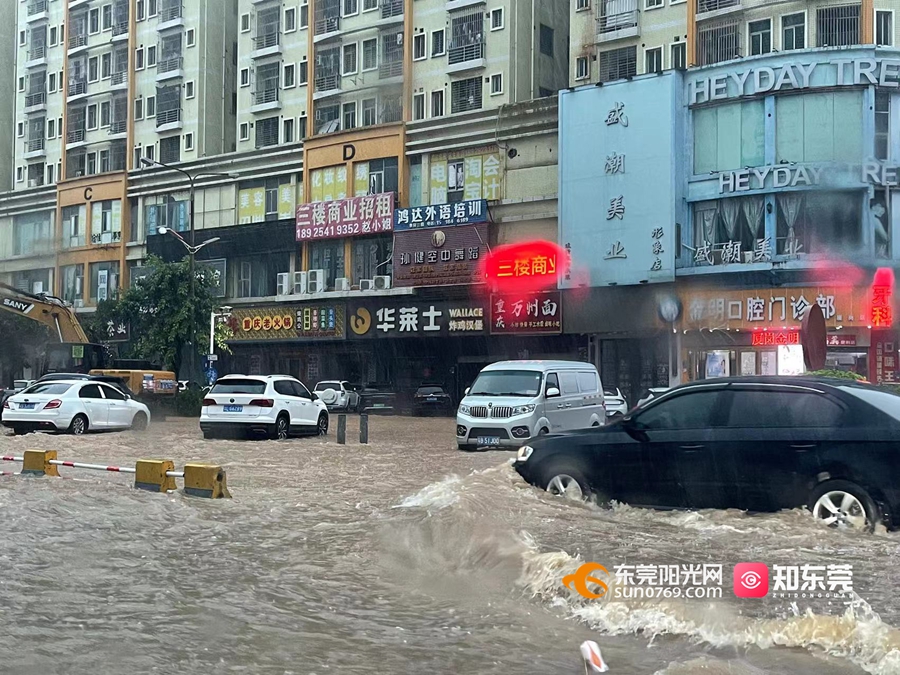 东莞分镇暴雨红色预警正在生效，这56个易涝点要避开→ 东莞阳光网