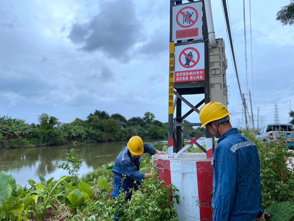 1758282802201179.jpg 东莞西区供电局对所辖沿海配网设施进行了抗风能力评估和防风薄弱隐患点排查。(陈嘉成 摄).jpg