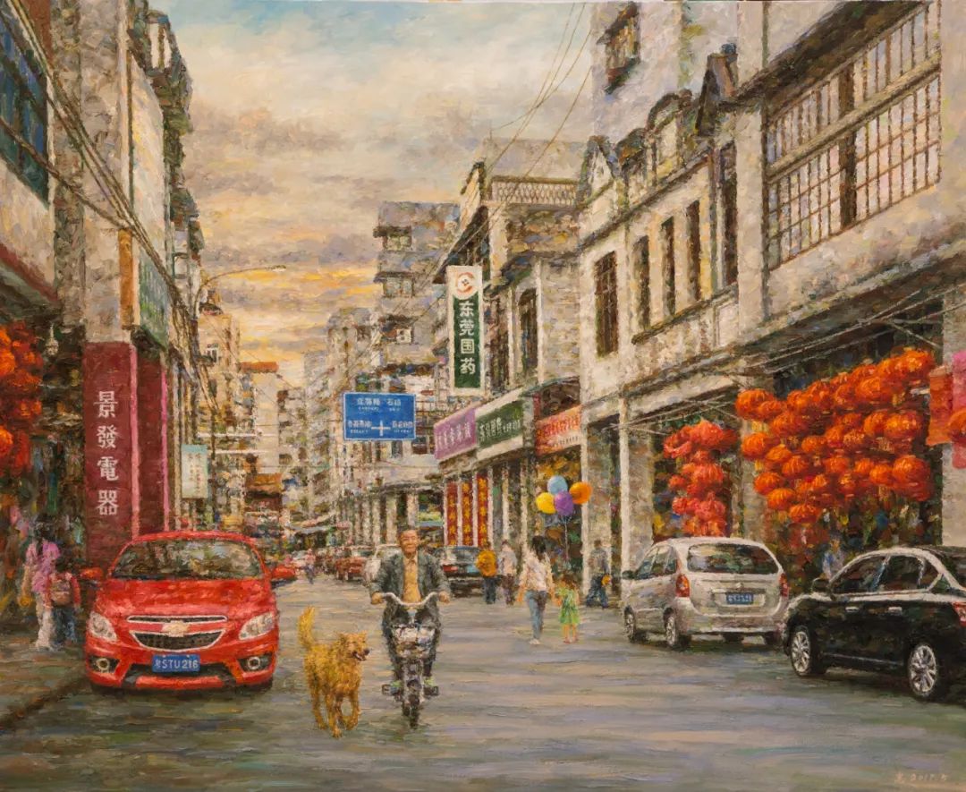 东莞这位画家花一年多时间创作十三幅油画作品 庆祝建党一百周年!